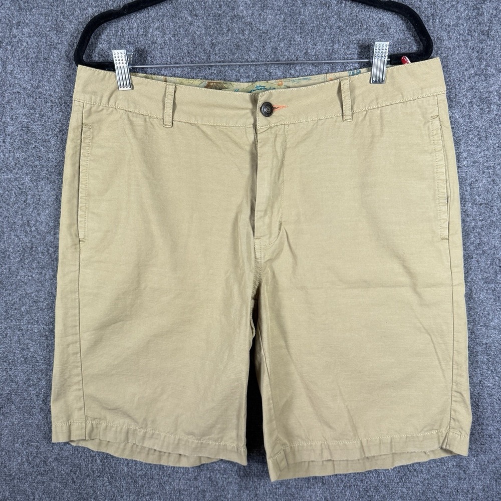 Margaritaville Chino Shorts 100% Cotton Khaki Mens Size 34 #2441